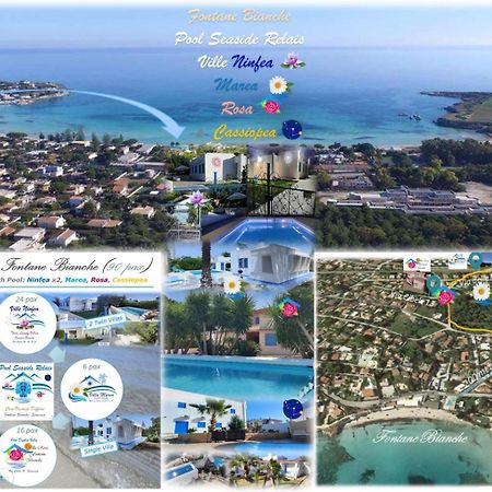 Pool Seaside Relais - Ville Ninfea, Marea, Rosa E Cassiopea Fontane Bianche Ngoại thất bức ảnh