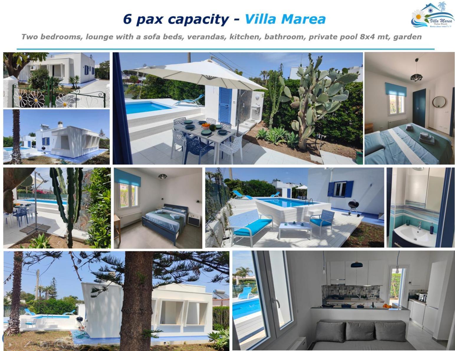 Pool Seaside Relais - Ville Ninfea, Marea, Rosa E Cassiopea Fontane Bianche Ngoại thất bức ảnh