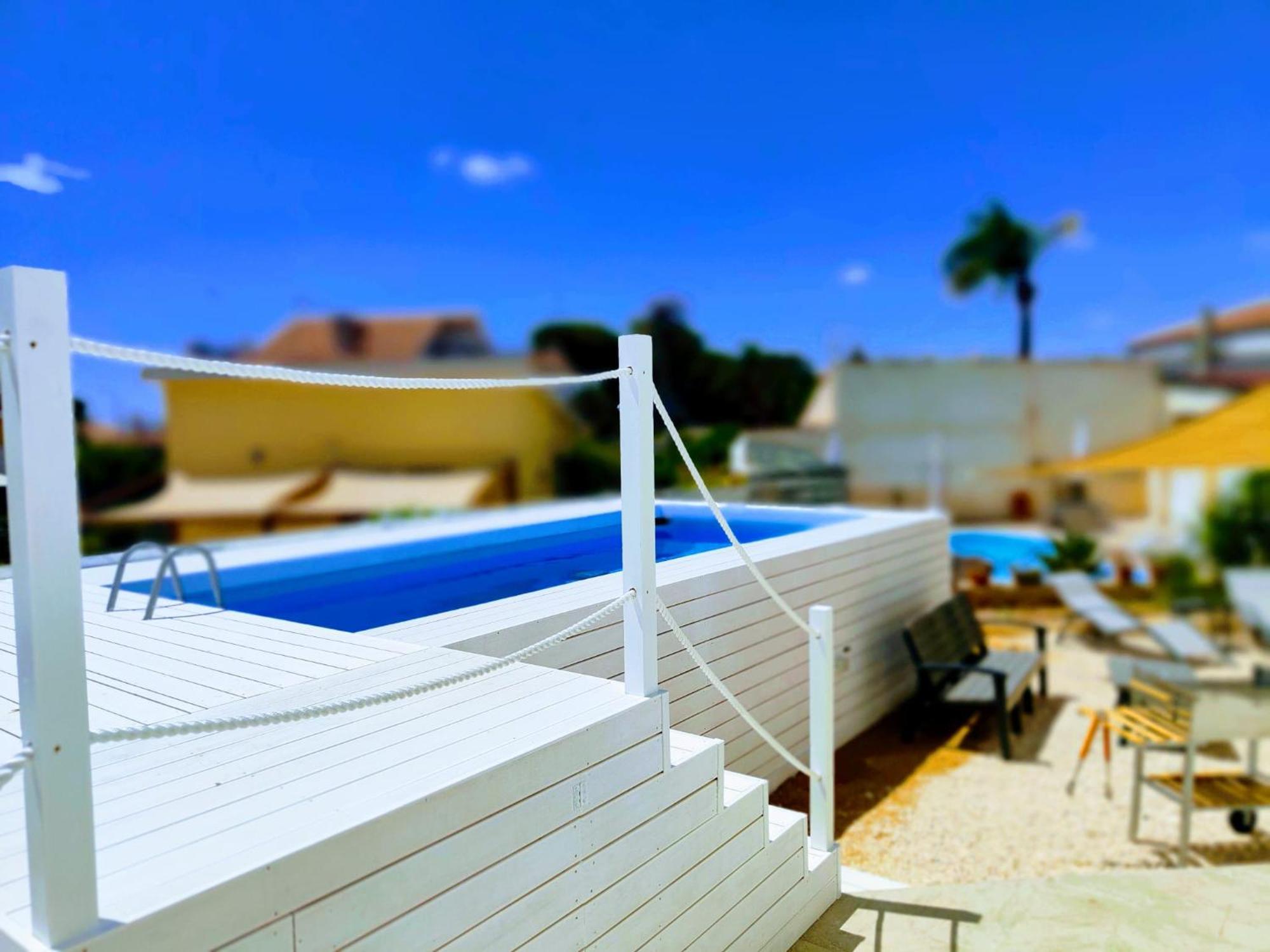 Pool Seaside Relais - Ville Ninfea, Marea, Rosa E Cassiopea Fontane Bianche Ngoại thất bức ảnh