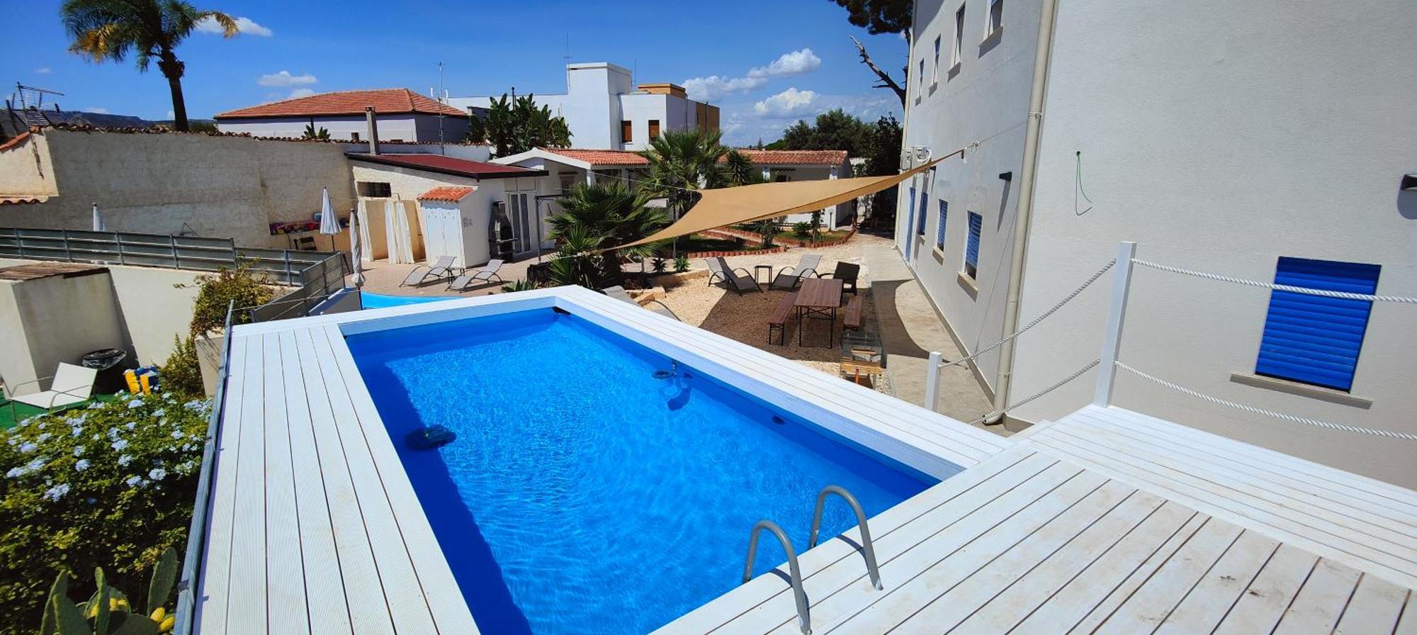Pool Seaside Relais - Ville Ninfea, Marea, Rosa E Cassiopea Fontane Bianche Ngoại thất bức ảnh