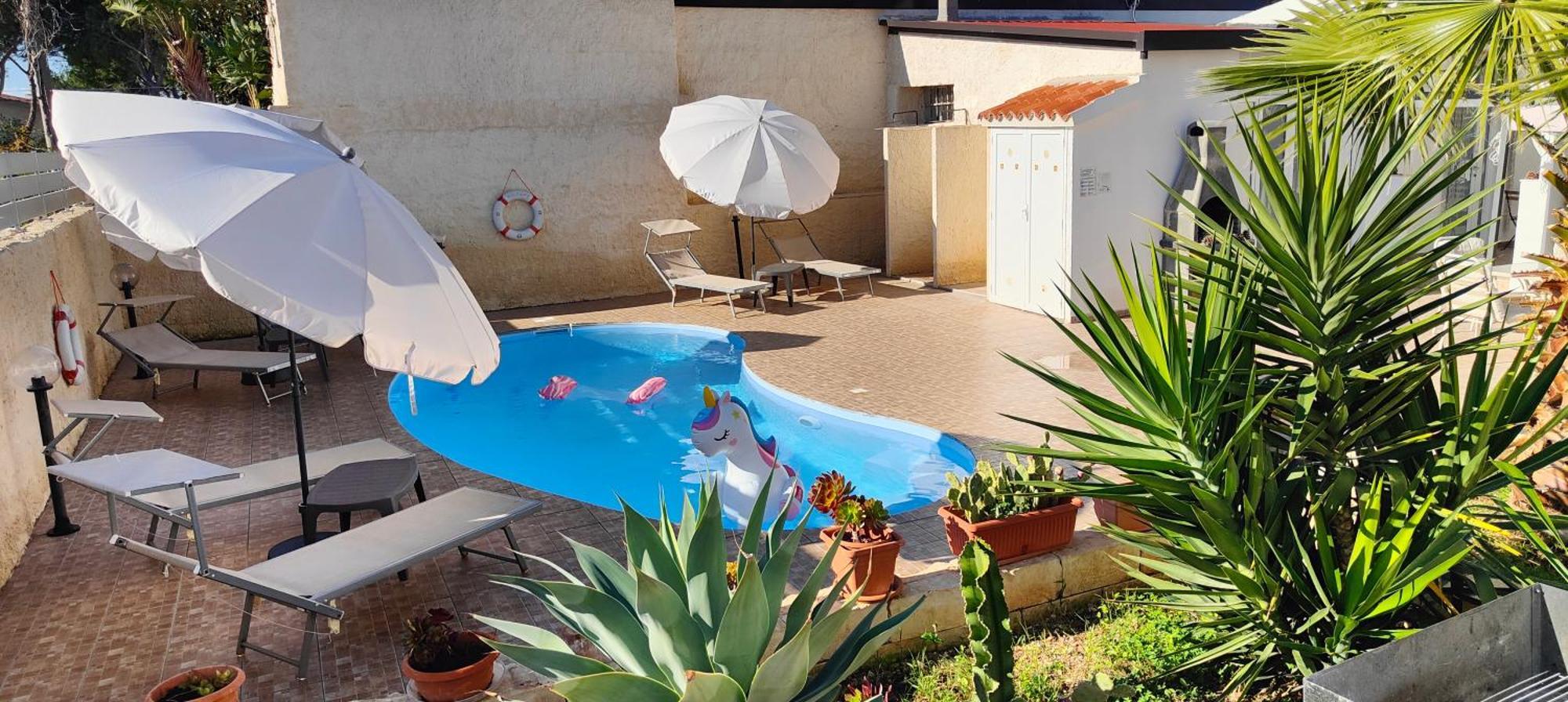 Pool Seaside Relais - Ville Ninfea, Marea, Rosa E Cassiopea Fontane Bianche Ngoại thất bức ảnh