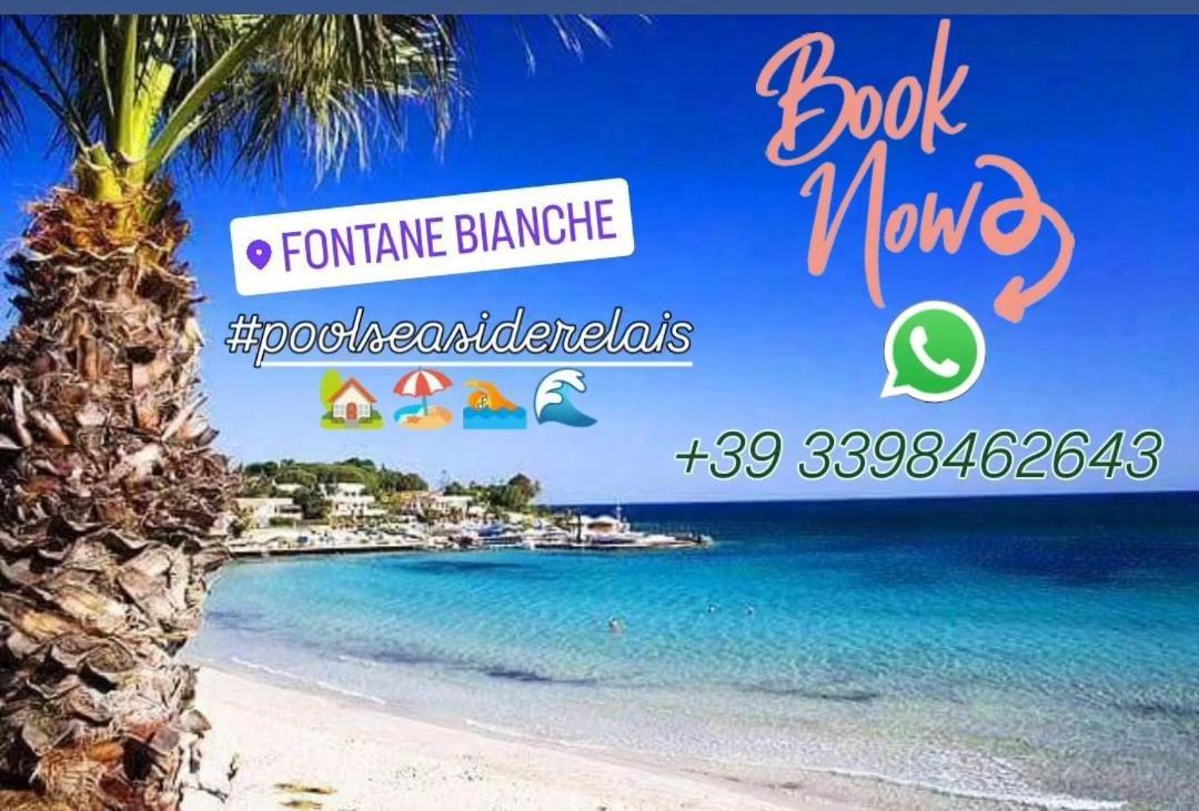 Pool Seaside Relais - Ville Ninfea, Marea, Rosa E Cassiopea Fontane Bianche Ngoại thất bức ảnh
