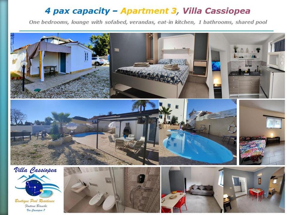 Pool Seaside Relais - Ville Ninfea, Marea, Rosa E Cassiopea Fontane Bianche Ngoại thất bức ảnh